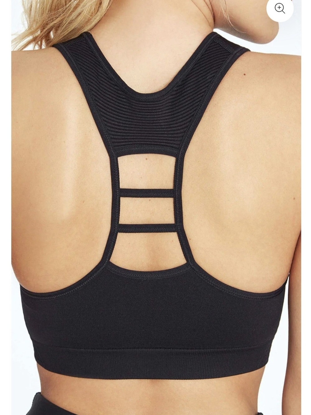 NWT Marika Black Racerback Performance Sports Bra